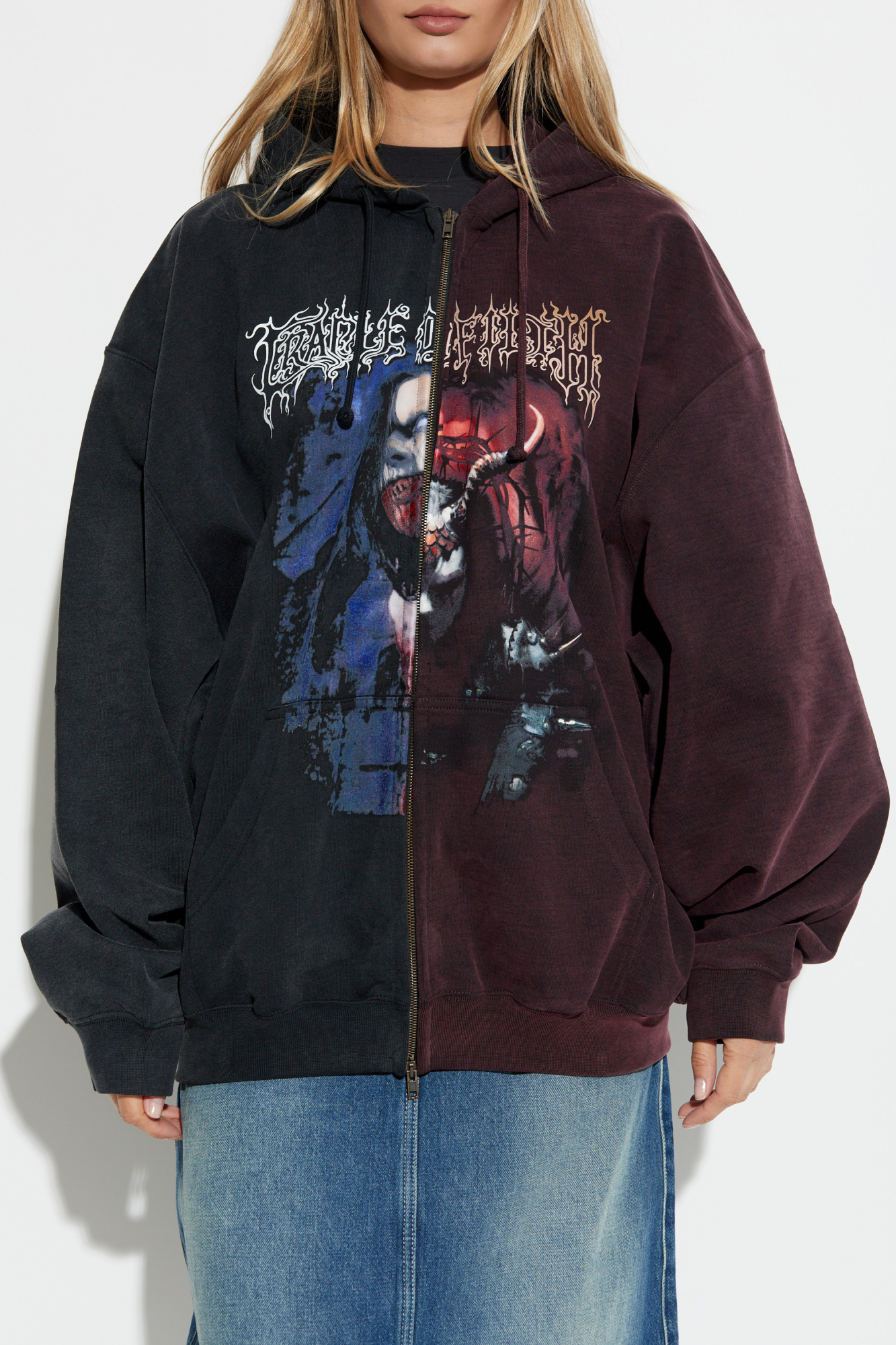 トップス vetements hoodie VETEMENTS zip-up Hoodie | Black | FARFETCH JO